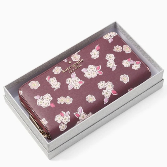 Kate Spade Tinsel Boxed Large Continental Wallet - Picture 4 of 5